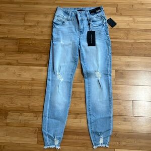 Kendall + Kylie ultra babe skinny jeans.